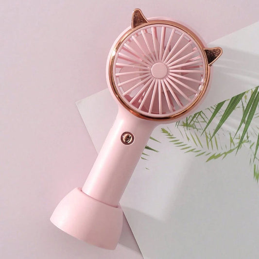 Rechargeable Led Light Travel Friendly Mini Fan