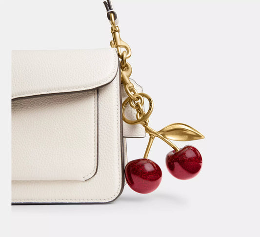 Large Coach Cherry Charm Keychain – Original