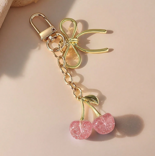 Small Coach Cherry Keychain