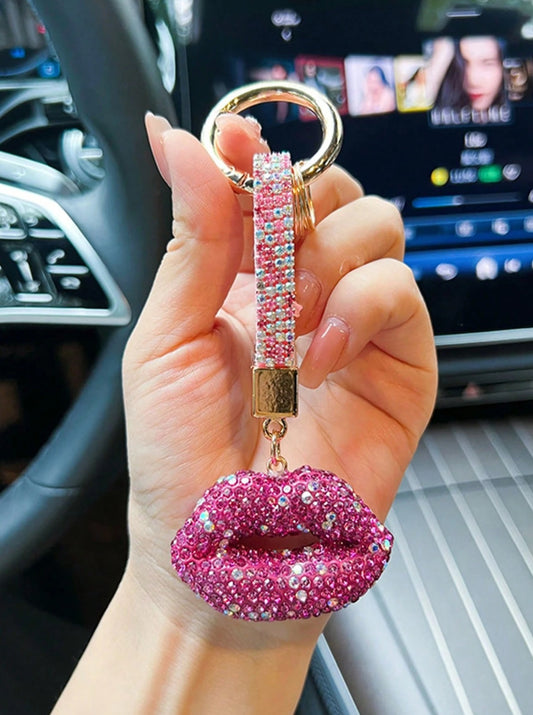 Lips Shaped Zinc Alloy - Keychain