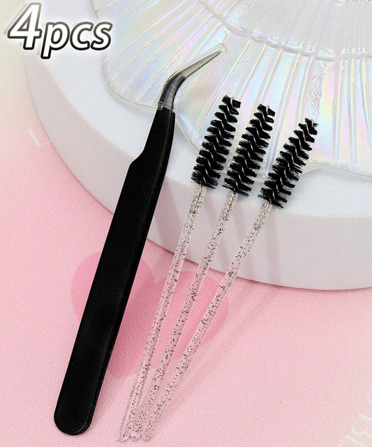 Eyelash Curler And Eyelash Brush Makeup Tool Set