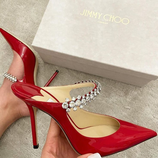 Patent Calf Leather Heel Pumps - JIMMY CHOO