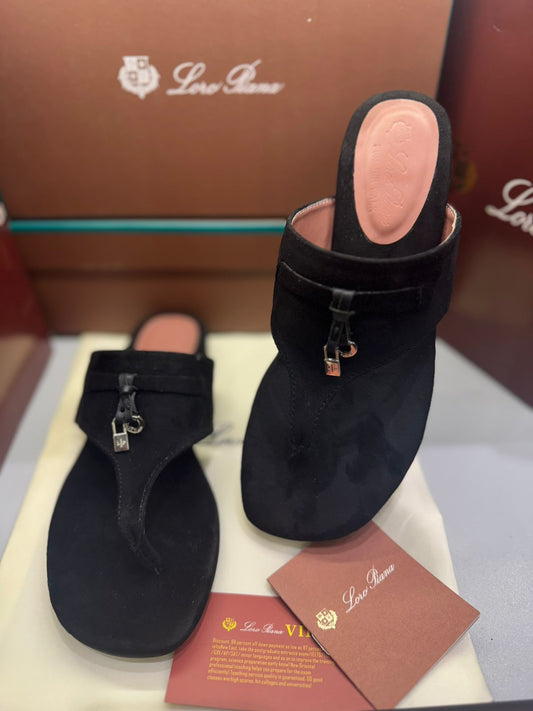 Summer Charms Suede Thong Slide - Loro Piana (Imported)