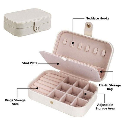 Portable Jewelry Storage Box - Organizer