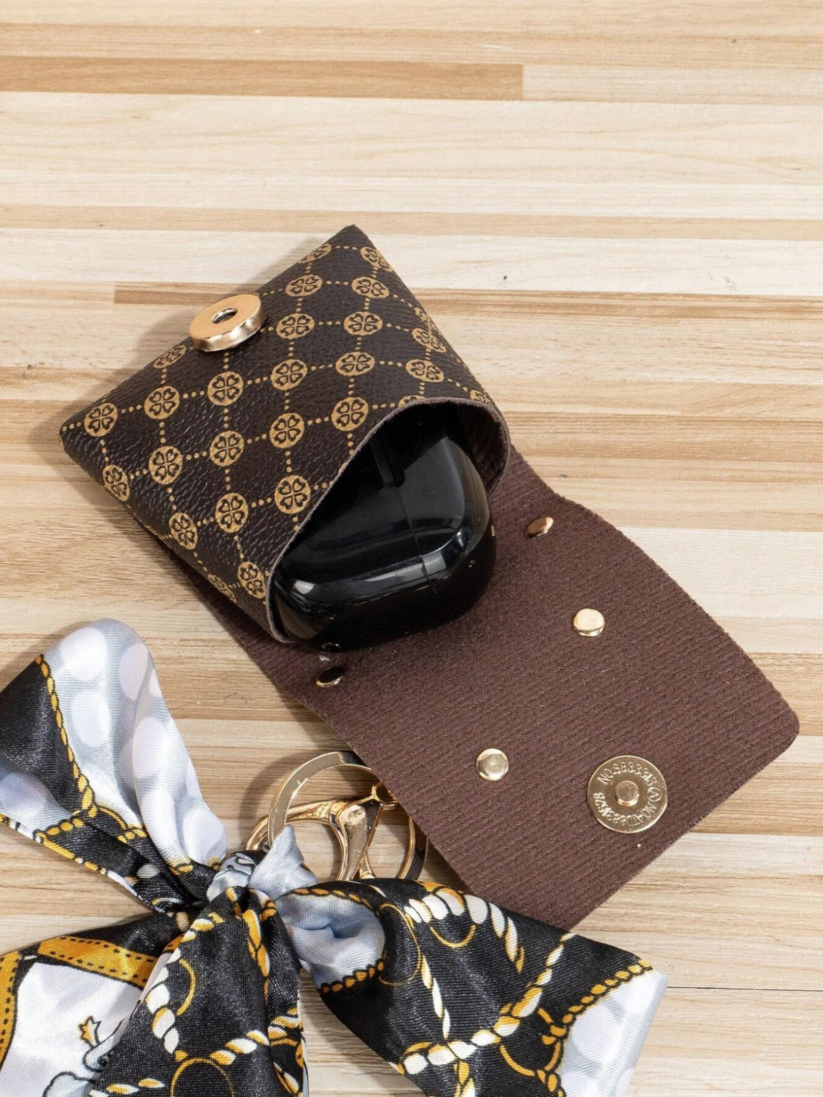 Casual Silk Scarf Miniature Bag - Keychain