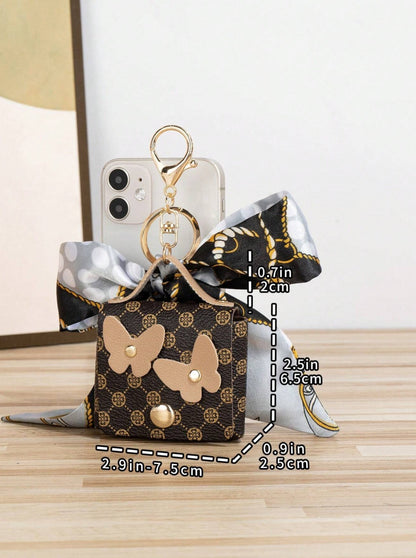 Casual Silk Scarf Miniature Bag - Keychain