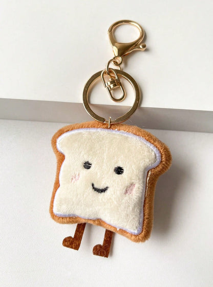 Soft Bread Smiling Face - Keychain