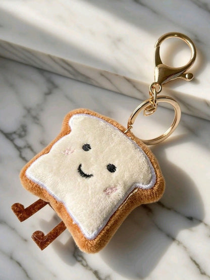 Soft Bread Smiling Face - Keychain