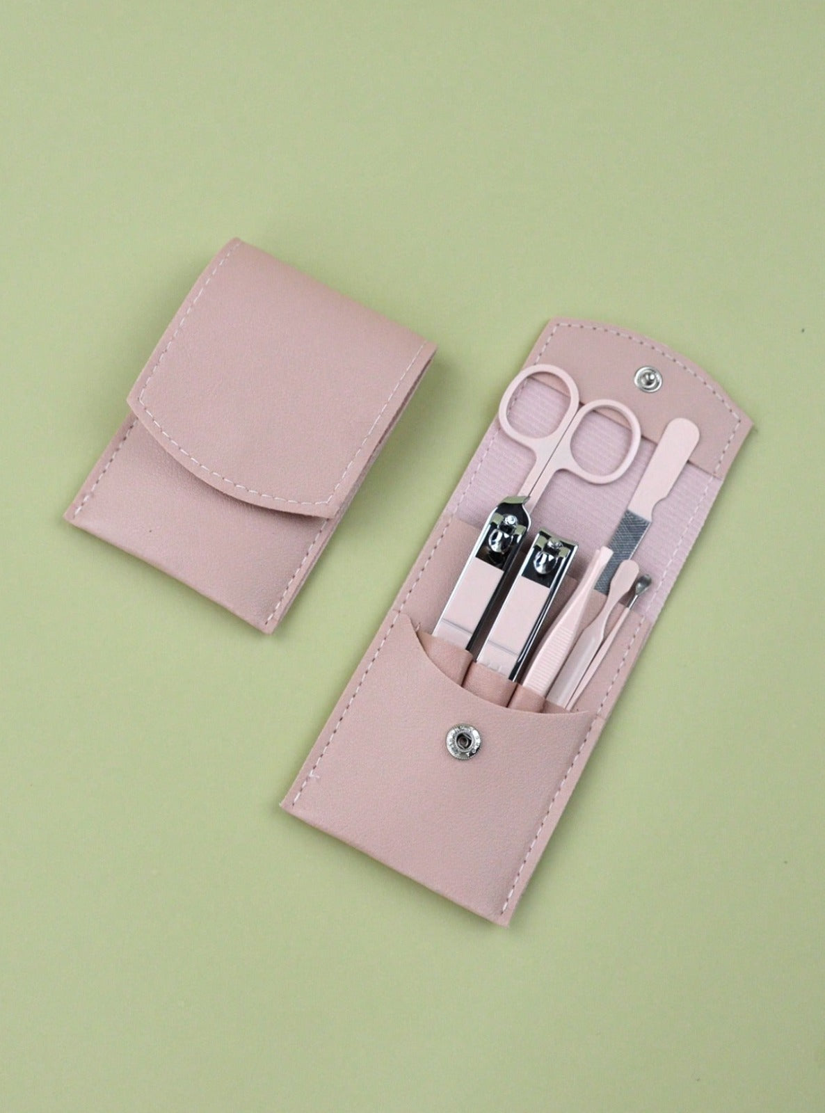 Portable Nail Clipper Set – 7pcs Stainless Steel Manicure & Pedicure Kit