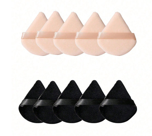 Triangle Makeup Sponge Powder Puff - 10pcs Set