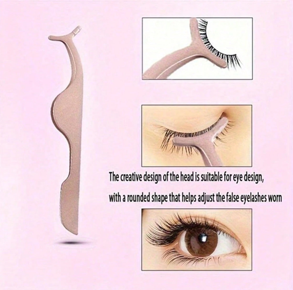 Professional Curved Eyelash Tweezer