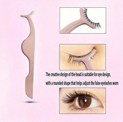 Professional Curved Eyelash Tweezer