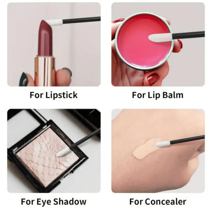 Disposable Lip Brush Stick/Mascara Brush - 50pcs Set