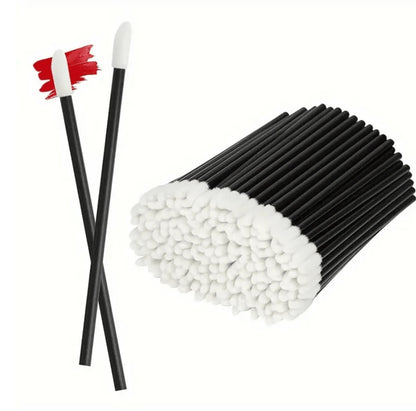 Disposable Lip Brush Stick/Mascara Brush - 50pcs Set