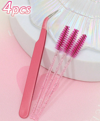 Eyelash Curler And Eyelash Brush Makeup Tool Set