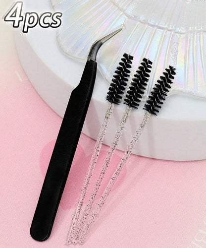 Eyelash Curler And Eyelash Brush Makeup Tool Set