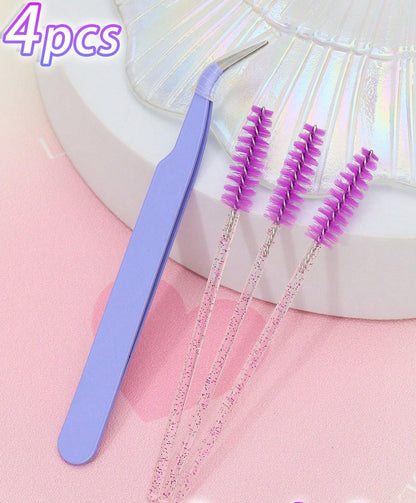 Eyelash Curler And Eyelash Brush Makeup Tool Set