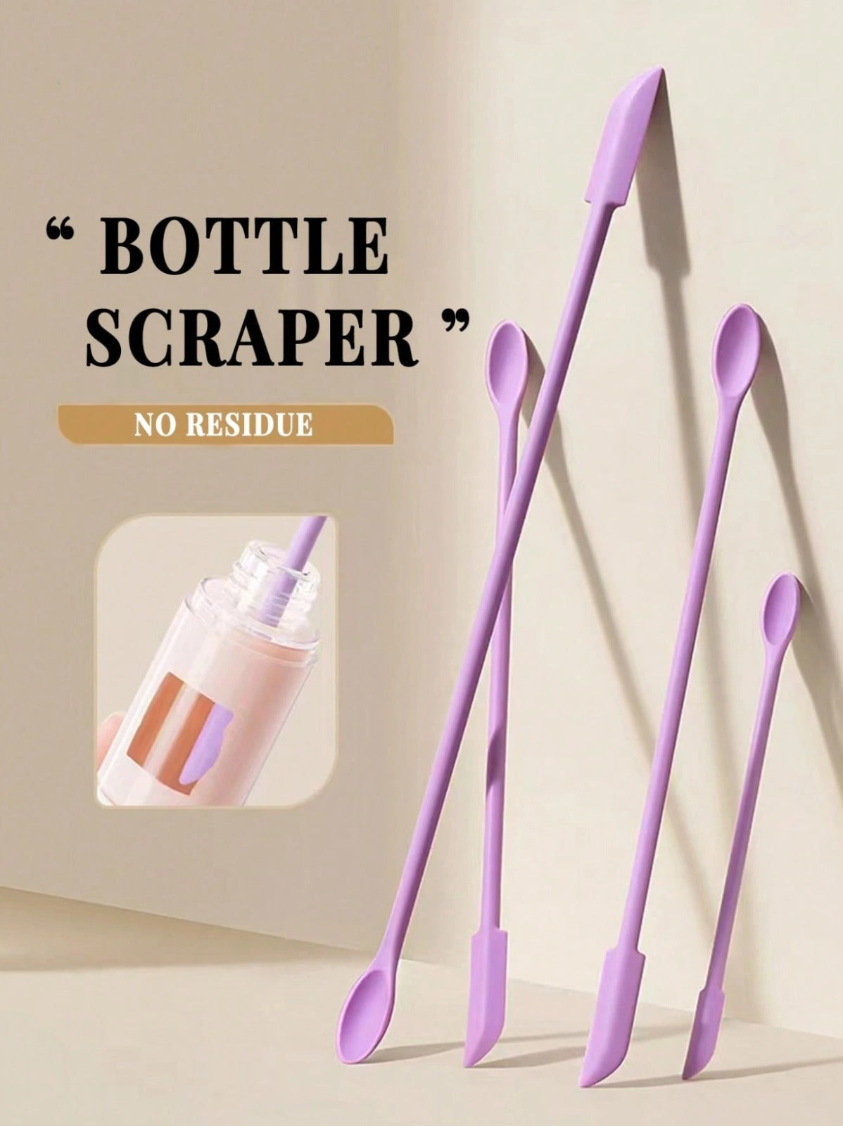 Silicone Empty Bottle Scraper - 3pcs Set
