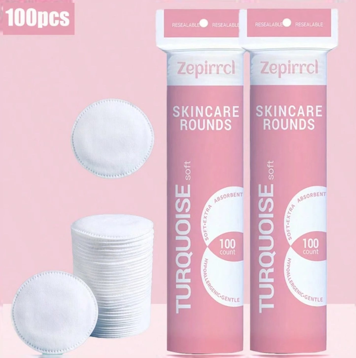 Disposable Premium Round Makeup Remover Pads