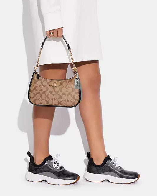 Coach Teri Shoulder Bag In Signature Canvas