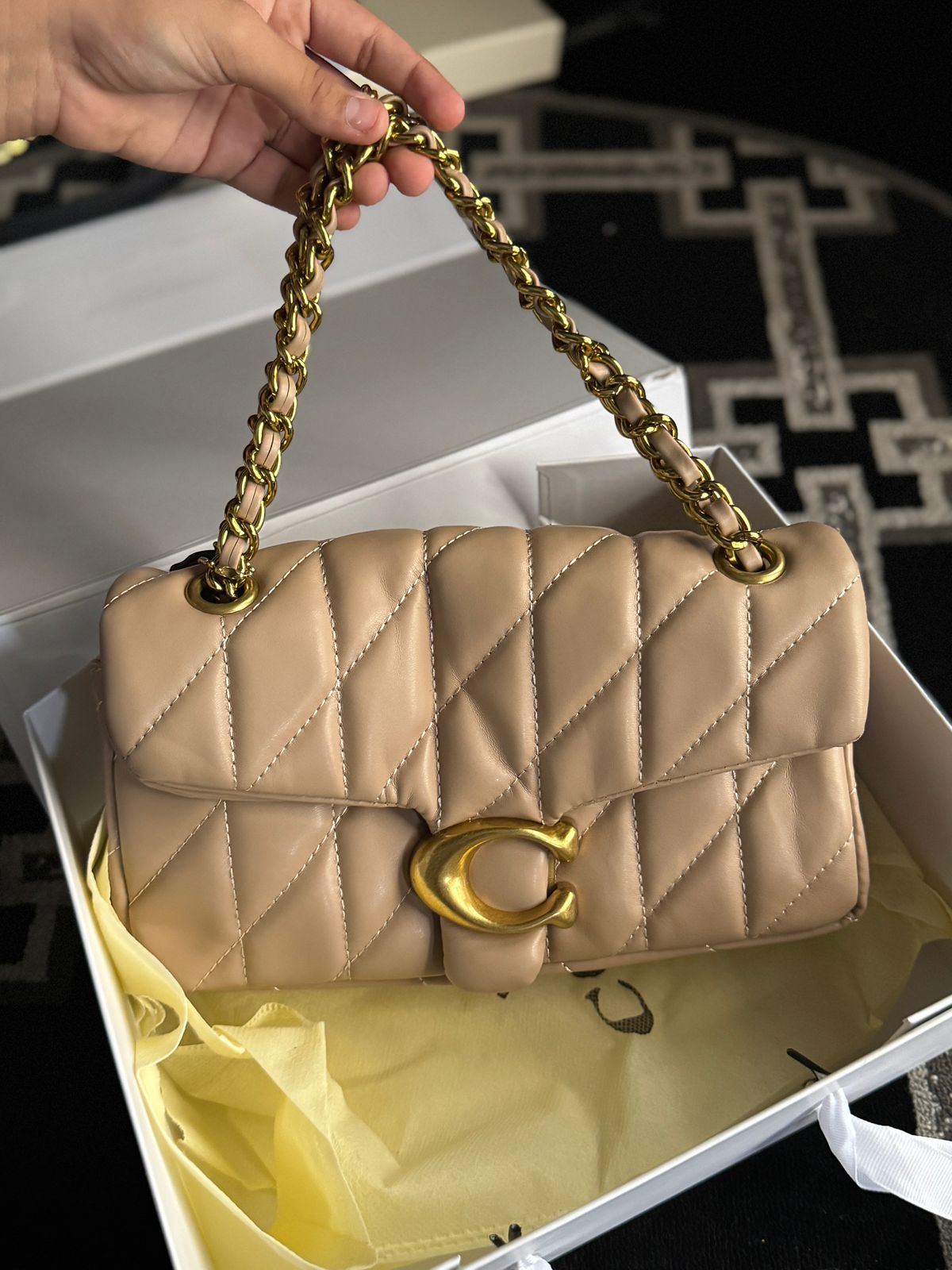 Coach Tabby Shoulder Bag 26 - Beige