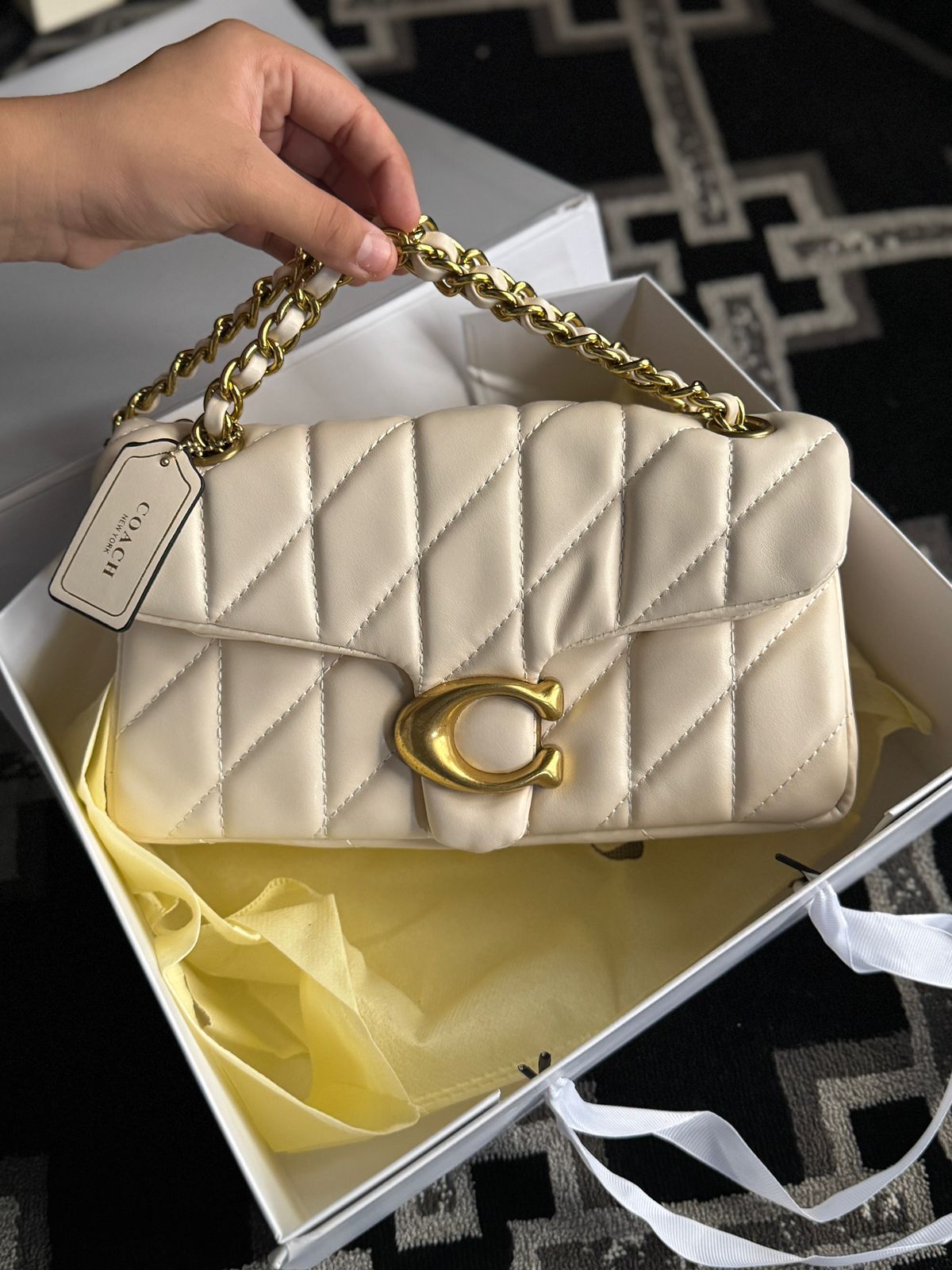 Coach Tabby Shoulder Bag 26 - White