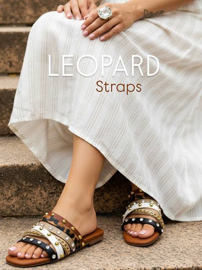 Fioure Studded Flat Slippers - Jimmy Choo