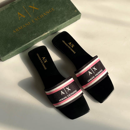 Flat with Braided Straps - Armani Exchange