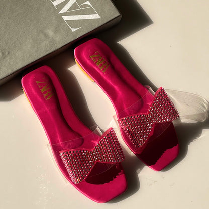 Zara - Flat Bow Slippers