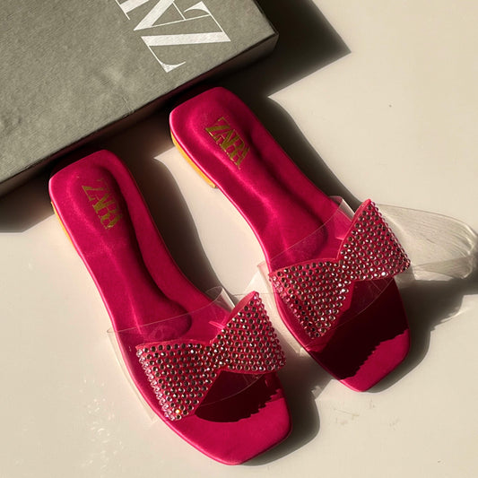 Zara - Flat Bow Slippers