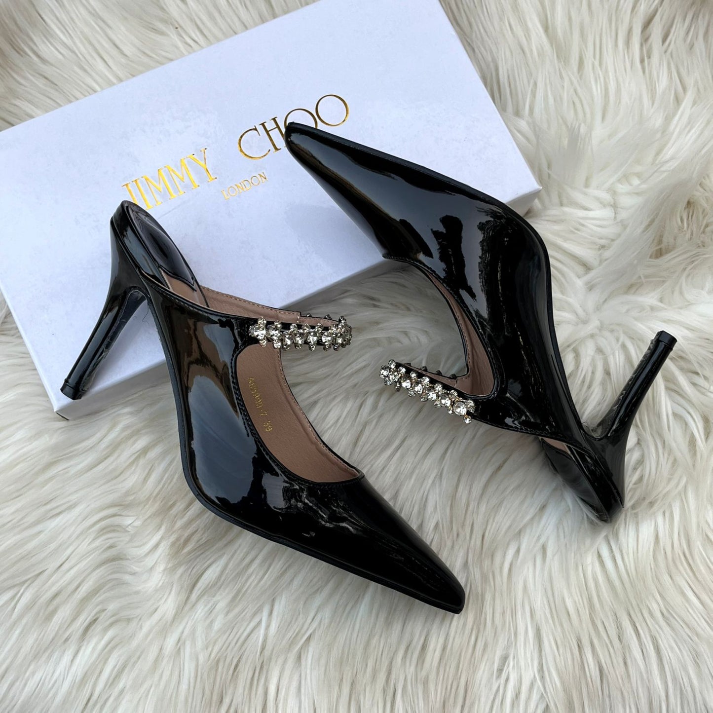 Patent Calf Leather Heel Pumps - JIMMY CHOO
