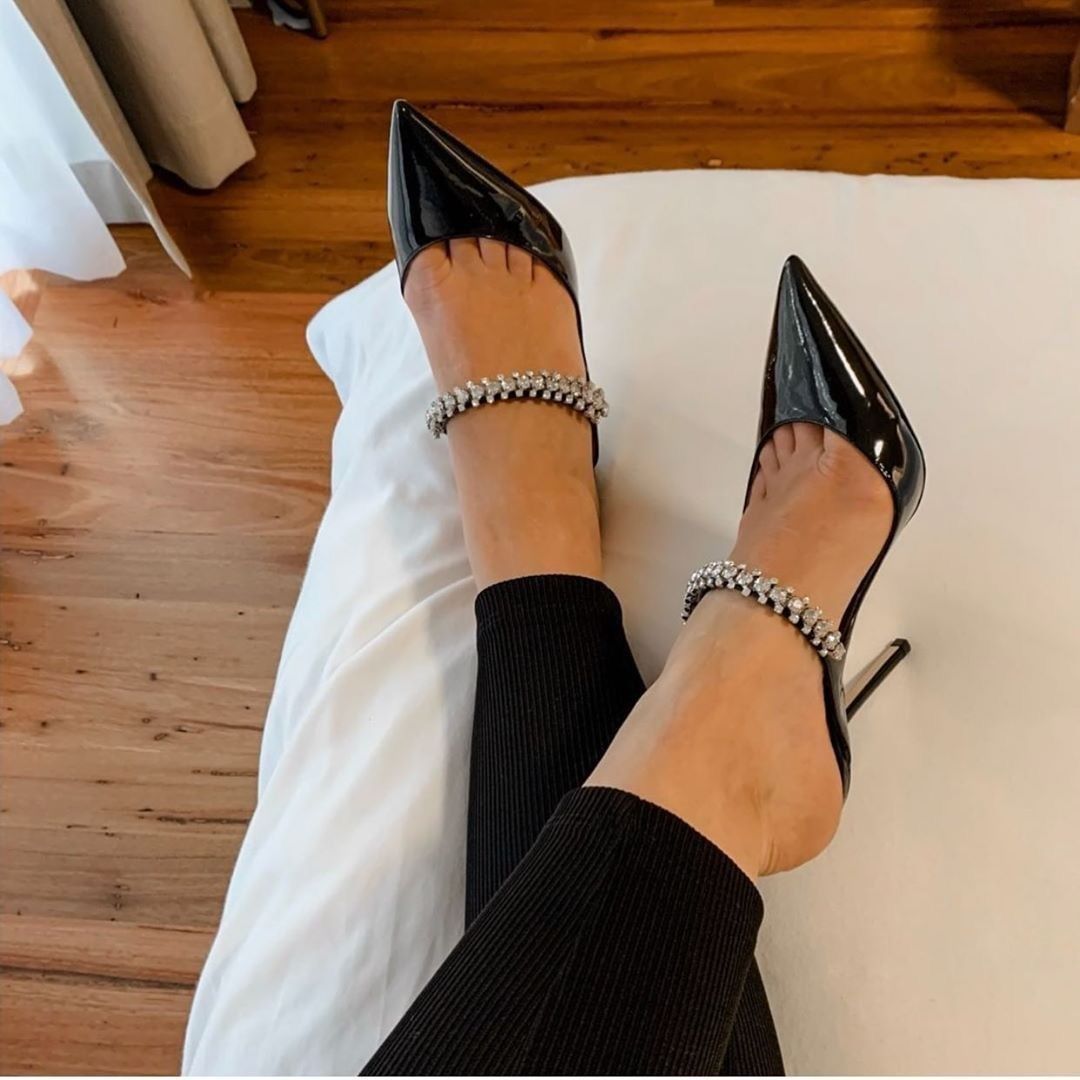 Patent Calf Leather Heel Pumps - JIMMY CHOO