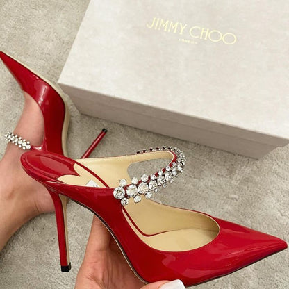 Patent Calf Leather Heel Pumps - JIMMY CHOO