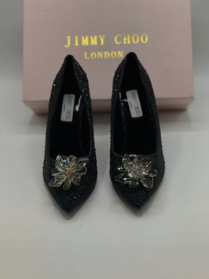 Crystal Covered Pointy Toe Pumps - JIMMY CHOO