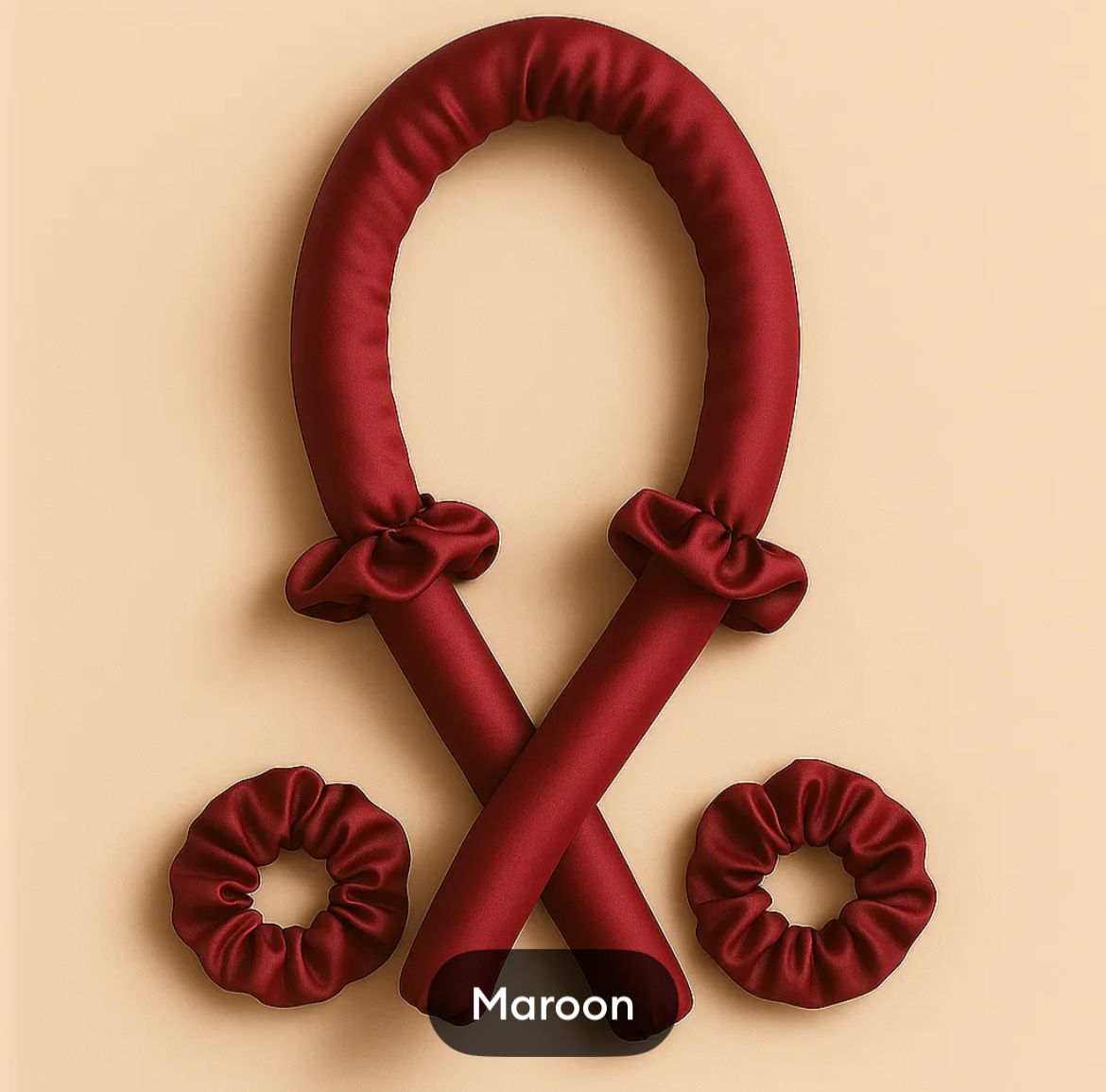 3-Piece Foam Sleep Curler Sponge Big Wavy - Heatless Hair Curler