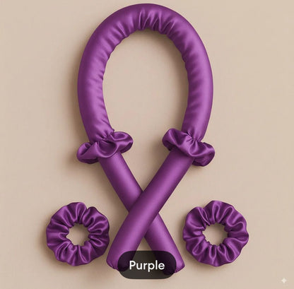 3-Piece Foam Sleep Curler Sponge Big Wavy - Heatless Hair Curler