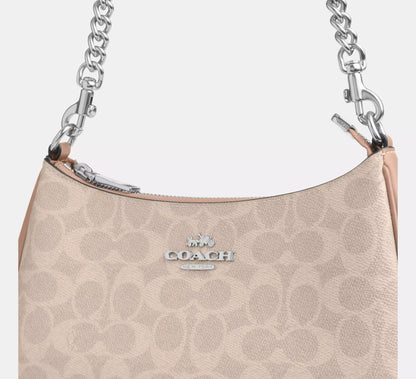 Coach Teri Shoulder Bag In Signature Canvas - Peach